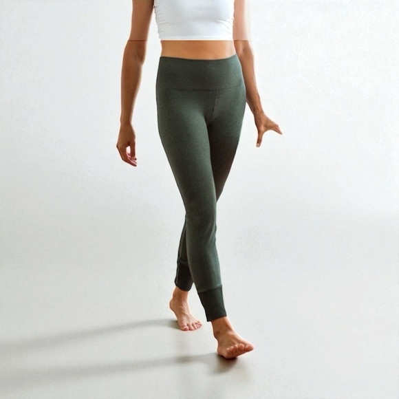 Lululemon Ebb to Street Seamless Pants Green - Picture 1 of 9
